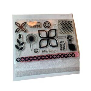 Close To My Heart Spring C1482 Premium Clear Cling Stamps Crafting Kit USA